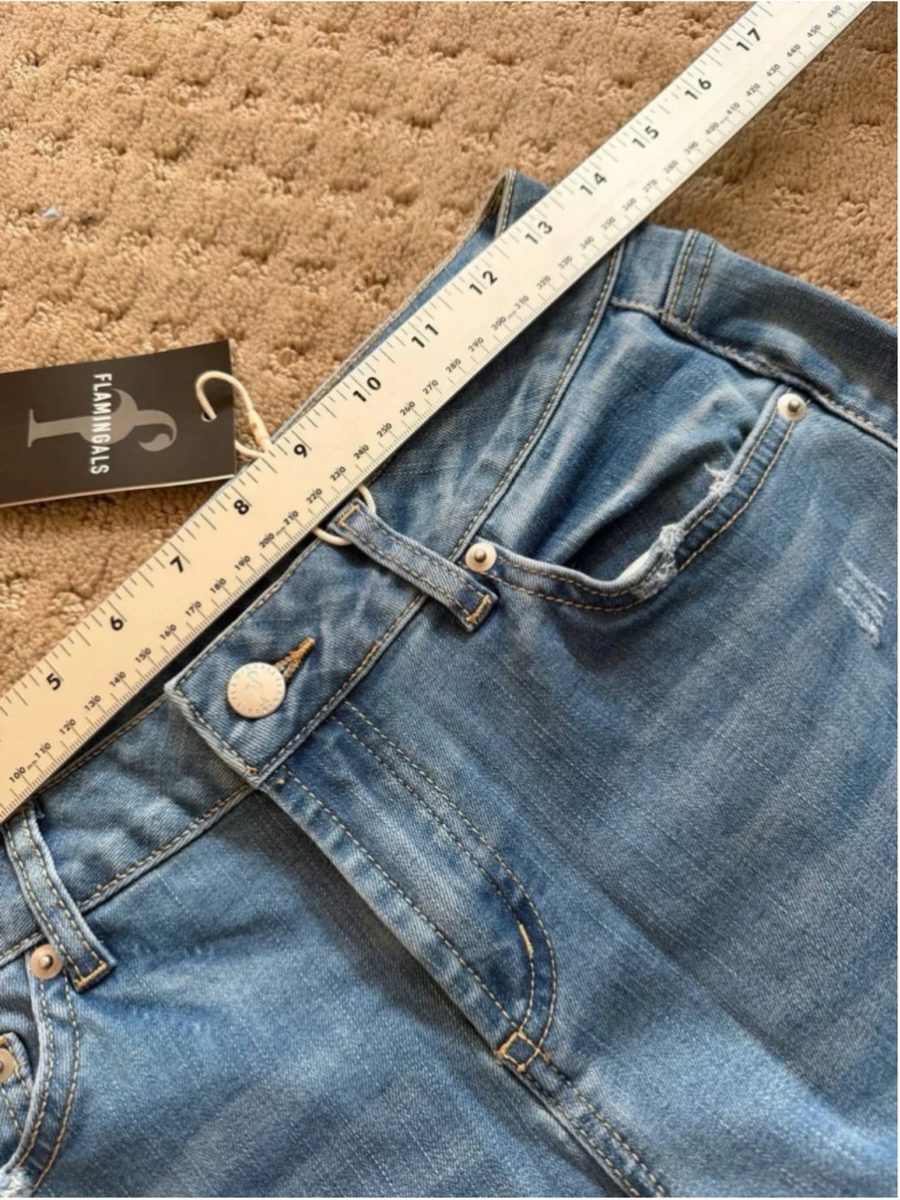 Flamingals Women's Denim Capri Jeans for Women Mid Rise Skinny Capri S